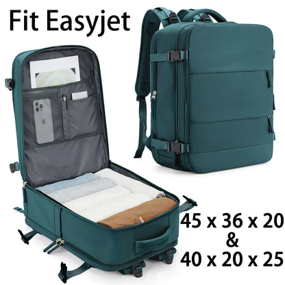 Easyjet Cabin Bag 45x36x20 Backpack, 40x20x25 Ryanair Carry-Ons, Women/Men Aeroplane Travel Backpack, Cabin Size Laptop Backpack