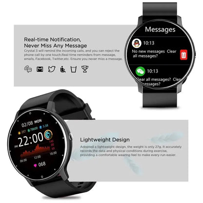 LIGE 2024 New Men Smart Watch Real-time Activity Tracker Heart Rate Monitor Sports Women Smart Watch Men Clock For Android IOS